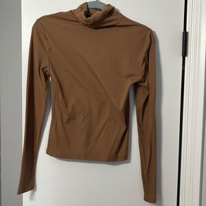 Brown turtleneck